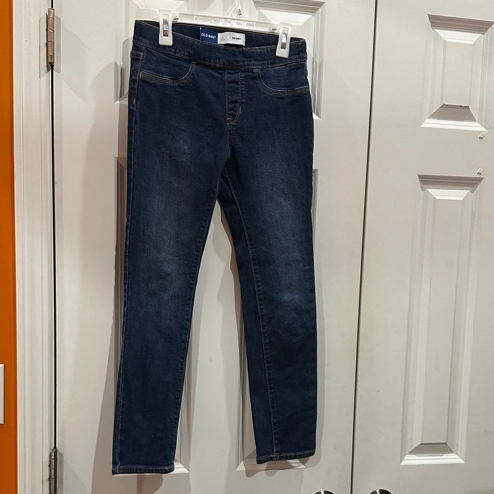 NWOT Old girls Navy Deep Blue Skinny Jeans size 10-12